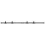 Sliding wardrobe door kit carbon steel 152.5 cm by , DIY accessories - Ref: Foro24-4009674, Price: 31,00 €, Discount: %