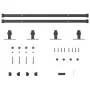 Sliding wardrobe door kit carbon steel 152.5 cm by , DIY accessories - Ref: Foro24-4009674, Price: 31,00 €, Discount: %