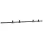 Sliding wardrobe door kit carbon steel 152.5 cm by , DIY accessories - Ref: Foro24-4009674, Price: 31,00 €, Discount: %