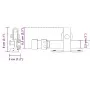 Sliding wardrobe door kit carbon steel 152.5 cm by , DIY accessories - Ref: Foro24-4009674, Price: 31,00 €, Discount: %