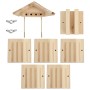 Bienenhotel aus massivem Tannenholz 22x20x20 cm von vidaXL, Käfige und Lebensräume für Kleintiere - Ref: Foro24-314814, Preis...