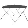 Anthrazitgraue 3-Bogen-Bimini-Markise 183x140x137 cm von vidaXL, Aufbewahrungsabdeckungen für Boote - Ref: Foro24-93133, Prei...