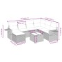 Set of garden sofas with beige cushions 8 pcs PE rattan by , Garden sets - Ref: Foro24-3263844, Price: 519,80 €, Discount: %