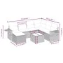 Set of garden sofas with beige cushions 8 pcs PE rattan by , Garden sets - Ref: Foro24-3263844, Price: 541,84 €, Discount: %