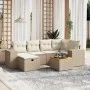 Set sofás de jardín 7 piezas y cojines ratán sintético beige von , Gartensets - Ref: Foro24-3265174, Preis: 501,77 €, Rabatt: %