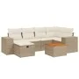 Set sofás de jardín 7 piezas y cojines ratán sintético beige von , Gartensets - Ref: Foro24-3265174, Preis: 501,77 €, Rabatt: %