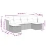 Set Gartensofas mit Kissen 6 Stück synthetisches Rattan beige von , Gartensets - Ref: Foro24-3325325, Preis: 358,41 €, Rabatt: %
