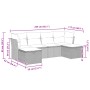 Set Gartensofas mit Kissen 6 Stück synthetisches Rattan beige von , Gartensets - Ref: Foro24-3325325, Preis: 379,49 €, Rabatt: %