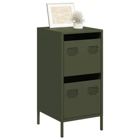 Cold rolled steel sideboard olive green 35x39x73.5 cm by , Sideboards - Ref: Foro24-851398, Price: 64,69 €, Discount: %