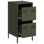 Cold rolled steel sideboard olive green 35x39x73.5 cm by , Sideboards - Ref: Foro24-851398, Price: 64,67 €, Discount: %