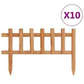 Bordes de jardín 10 unidades madera de abeto 4,4 m de vidaXL, Ribetes y bordes para jardín - Ref: Foro24-314844, Precio: 28,9...