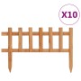 Garden edging 10 units fir wood 4.4 m by vidaXL, Garden edging and edging - Ref: Foro24-314844, Price: 26,40 €, Discount: %