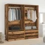Aged engineered wooden cabinet 100x50x200 cm by , Wardrobes - Ref: Foro24-3318626, Price: 203,96 €, Discount: %
