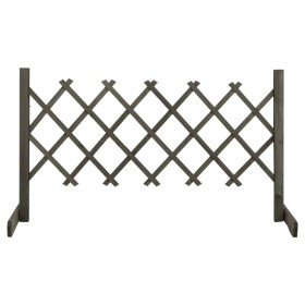 Valla de jardín enrejado madera maciza de abeto gris 120x60 cm de vidaXL, Paneles de vallas - Ref: Foro24-314823, Precio: 26,...