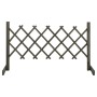 Spalier-Gartenzaun aus massivem grauem Tannenholz 120x60 cm von vidaXL, Zaunpaneele - Ref: Foro24-314823, Preis: 26,15 €, Rab...