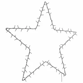 Luces de Navidad Silueta de Estrella 50 LEDs blanco cálido de , Luces de Navidad - Ref: Foro24-4019601, Precio: 33,64 €, Desc...