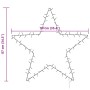 Weihnachtsbeleuchtung Star Silhouette 50 warmweiße LEDs von , Weihnachtsbeleuchtung - Ref: Foro24-4019601, Preis: 34,09 €, Ra...