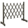 Spalier-Gartenzaun aus massivem grauem Tannenholz 120x60 cm von vidaXL, Zaunpaneele - Ref: Foro24-314823, Preis: 26,15 €, Rab...