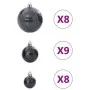 Weihnachtskugeln 100 Stück schwarz Ø3/4/6 cm von , Festliche Dekorationen - Ref: Foro24-4100005, Preis: 22,99 €, Rabatt: %