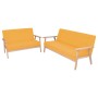 Set aus 2-teiligen Stoffsofas in gelber Farbe von , Sofas - Ref: Foro24-274918, Preis: 459,10 €, Rabatt: %