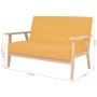 Set of 2-piece fabric sofas in yellow color by , Sofas - Ref: Foro24-274918, Price: 419,89 €, Discount: %