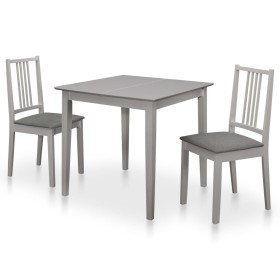 3-teiliges Esszimmermöbel-Set aus grauem MDF von , Möbelsets für Küchen und Esszimmer - Ref: Foro24-276397, Preis: 316,73 €, ...