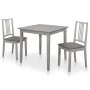 3-teiliges Esszimmermöbel-Set aus grauem MDF von , Möbelsets für Küchen und Esszimmer - Ref: Foro24-276397, Preis: 311,35 €, ...