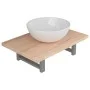2-piece bathroom furniture set ceramic oak by , Bathroom furniture - Ref: Foro24-279328, Price: 91,65 €, Discount: %