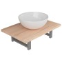 2-teiliges Badmöbel-Set Keramik Eiche von , Badezimmermöbel - Ref: Foro24-279328, Preis: 91,65 €, Rabatt: %