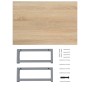 2-teiliges Badmöbel-Set Keramik Eiche von , Badezimmermöbel - Ref: Foro24-279328, Preis: 91,65 €, Rabatt: %