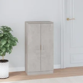 Shoe cabinet plywood concrete gray 55x35x108 cm by , Shoe racks and shoe organizers - Ref: Foro24-342666, Price: 125,36 €, Di...
