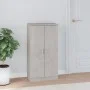 Shoe cabinet plywood concrete gray 55x35x108 cm by , Shoe racks and shoe organizers - Ref: Foro24-342666, Price: 125,33 €, Di...