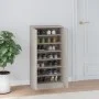 Shoe cabinet plywood concrete gray 55x35x108 cm by , Shoe racks and shoe organizers - Ref: Foro24-342666, Price: 125,33 €, Di...