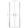ESG transparente Duschtür 86x190 cm von vidaXL, Duschtüren - Ref: Foro24-148781, Preis: 250,72 €, Rabatt: %
