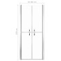 ESG transparente Duschtür 86x190 cm von vidaXL, Duschtüren - Ref: Foro24-148781, Preis: 255,56 €, Rabatt: %