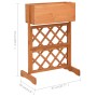 Jardinera enrejada de jardín madera abeto naranja 45x30x74 cm de vidaXL, Maceteros y jardineras - Ref: Foro24-314838, Precio:...