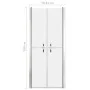 Mattierte ESG-Duschtür 81x190 cm von vidaXL, Duschtüren - Ref: Foro24-148794, Preis: 183,28 €, Rabatt: %