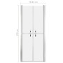 Mattierte ESG-Duschtür 81x190 cm von vidaXL, Duschtüren - Ref: Foro24-148794, Preis: 196,26 €, Rabatt: %
