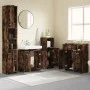 Set de muebles baño 4 pzas madera contrachapada roble ahumado de , Muebles de baño - Ref: Foro24-3154409, Precio: 205,82 €, D...