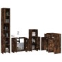 Badmöbel-Set 4-teilig geräuchertes Eichensperrholz von , Badezimmermöbel - Ref: Foro24-3154409, Preis: 209,97 €, Rabatt: %