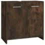 Badmöbel-Set 4-teilig geräuchertes Eichensperrholz von , Badezimmermöbel - Ref: Foro24-3154409, Preis: 205,97 €, Rabatt: %