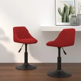 Drehbare Esszimmerstühle 2 Stück rot rot Samt rot von , Essstühle - Ref: Foro24-335333, Preis: 119,95 €, Rabatt: %