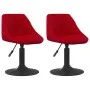 Sillas de comedor giratorias 2 uds terciopelo rojo vino tinto de , Sillas de comedor - Ref: Foro24-335333, Precio: 119,95 €, ...