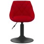 Drehbare Esszimmerstühle 2 Stück rot rot Samt rot von , Essstühle - Ref: Foro24-335333, Preis: 122,23 €, Rabatt: %