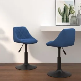 Drehbare Esszimmerstühle 2 Stück blauer Samt von , Essstühle - Ref: Foro24-335331, Preis: 98,22 €, Rabatt: %