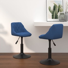 Drehbare Esszimmerstühle 2 Stück blauer Samt von , Essstühle - Ref: Foro24-335331, Preis: 99,47 €, Rabatt: %