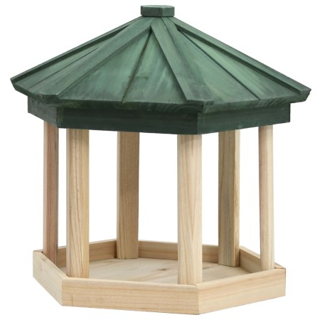 Octagonal bird feeder solid fir wood 33x30 cm by vidaXL, Bird feeders - Ref: Foro24-314816, Price: 41,97 €, Discount: %