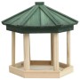 Octagonal bird feeder solid fir wood 33x30 cm by vidaXL, Bird feeders - Ref: Foro24-314816, Price: 41,97 €, Discount: %