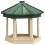 Octagonal bird feeder solid fir wood 33x30 cm by vidaXL, Bird feeders - Ref: Foro24-314816, Price: 31,74 €, Discount: %