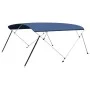 Toldo Bimini de 4 arcos azul marino 243x(230-244)x137 cm de vidaXL, Cubiertas para almacenamiento de barcas - Ref: Foro24-931...
